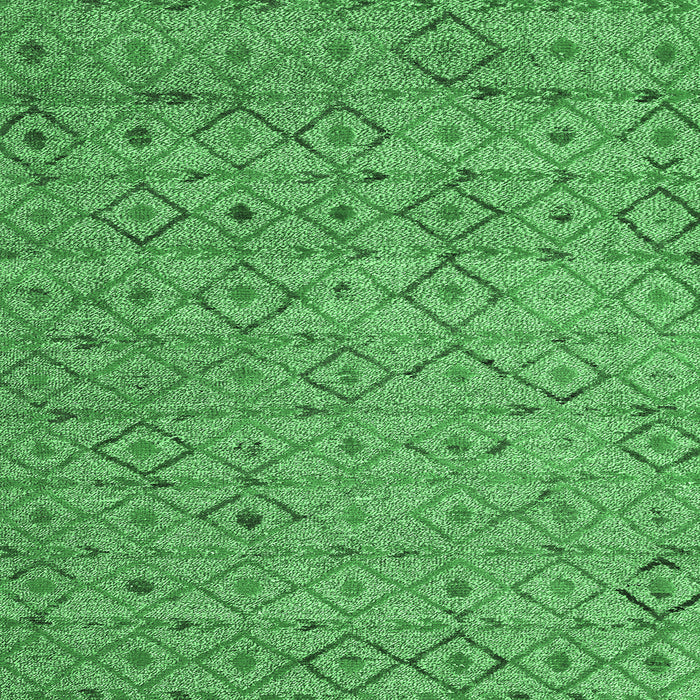 Square Abstract Emerald Green Modern Rug, abs4466emgrn