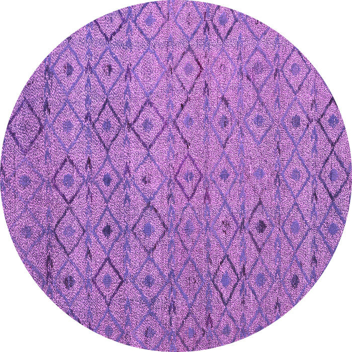 Round Abstract Pink Modern Rug, abs4466pnk