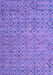 Machine Washable Abstract Purple Modern Area Rugs, wshabs4466pur