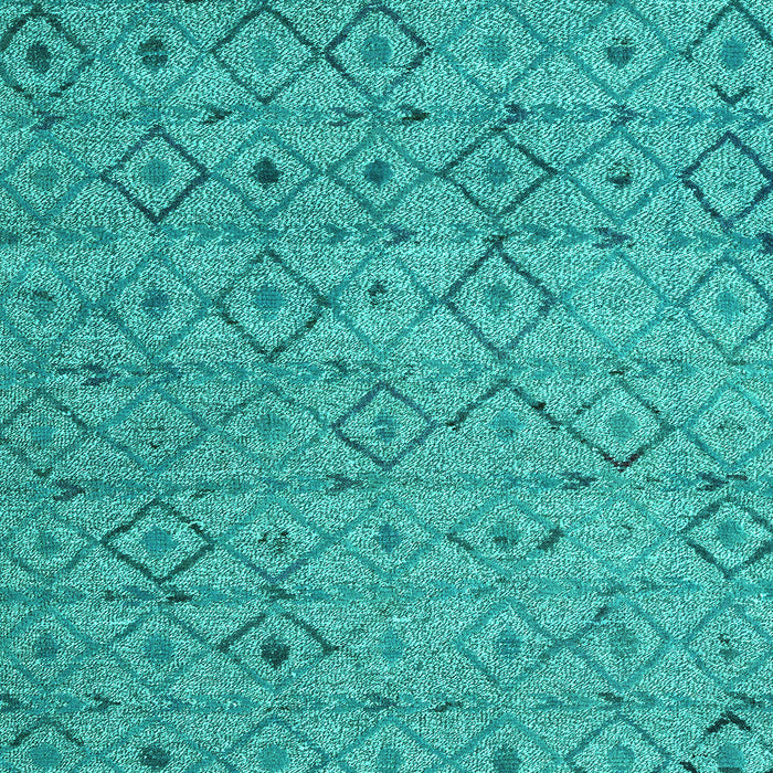 Machine Washable Abstract Turquoise Modern Area Rugs, wshabs4466turq