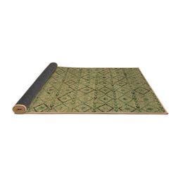 Sideview of Abstract Brown Modern Rug, abs4466brn