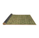 Sideview of Abstract Brown Modern Rug, abs4466brn