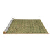 Sideview of Machine Washable Abstract Brown Modern Rug, wshabs4466brn