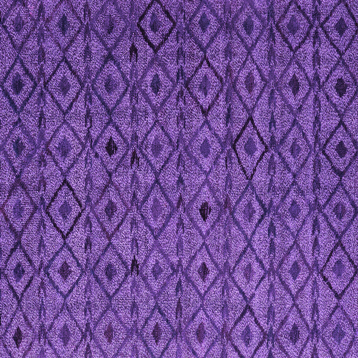 Square Machine Washable Abstract Purple Modern Area Rugs, wshabs4467pur