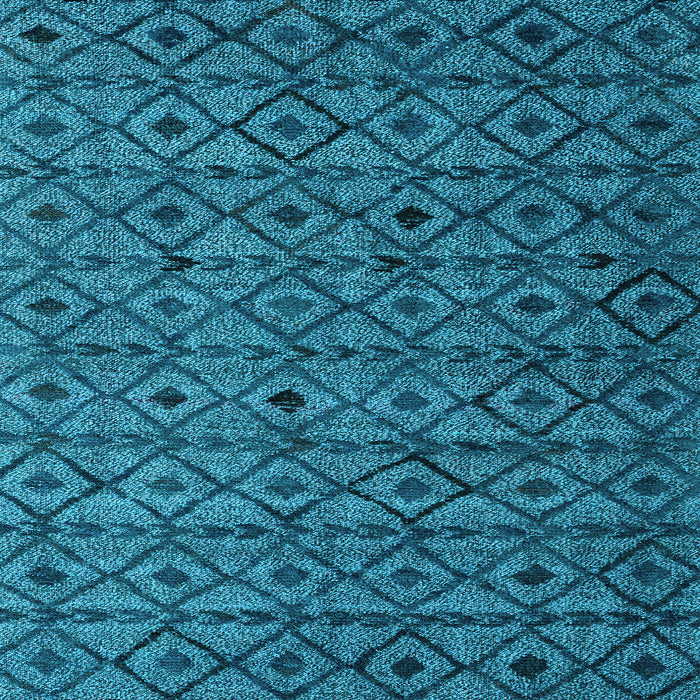 Square Abstract Light Blue Modern Rug, abs4467lblu