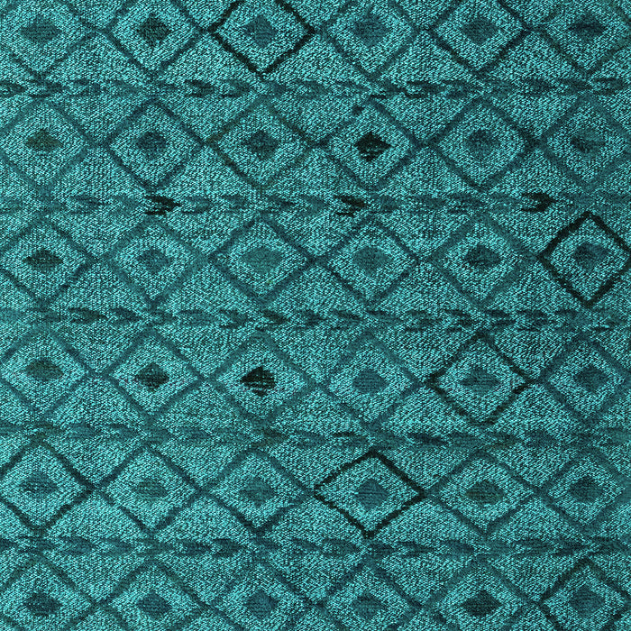 Machine Washable Abstract Turquoise Modern Area Rugs, wshabs4467turq
