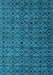 Machine Washable Abstract Light Blue Modern Rug, wshabs4467lblu