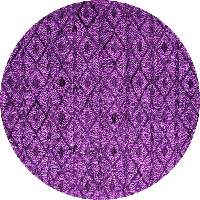 Round Machine Washable Abstract Pink Modern Rug, wshabs4467pnk