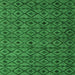 Square Abstract Green Modern Rug, abs4467grn