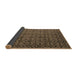 Sideview of Abstract Brown Modern Rug, abs4467brn