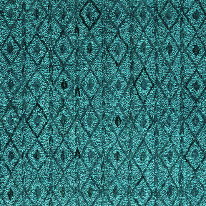 Square Abstract Turquoise Modern Rug, abs4467turq