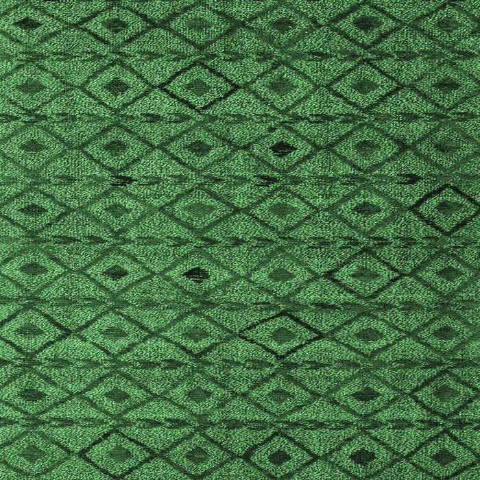 Square Abstract Emerald Green Modern Rug, abs4467emgrn
