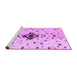 Sideview of Machine Washable Abstract Purple Modern Area Rugs, wshabs4468pur