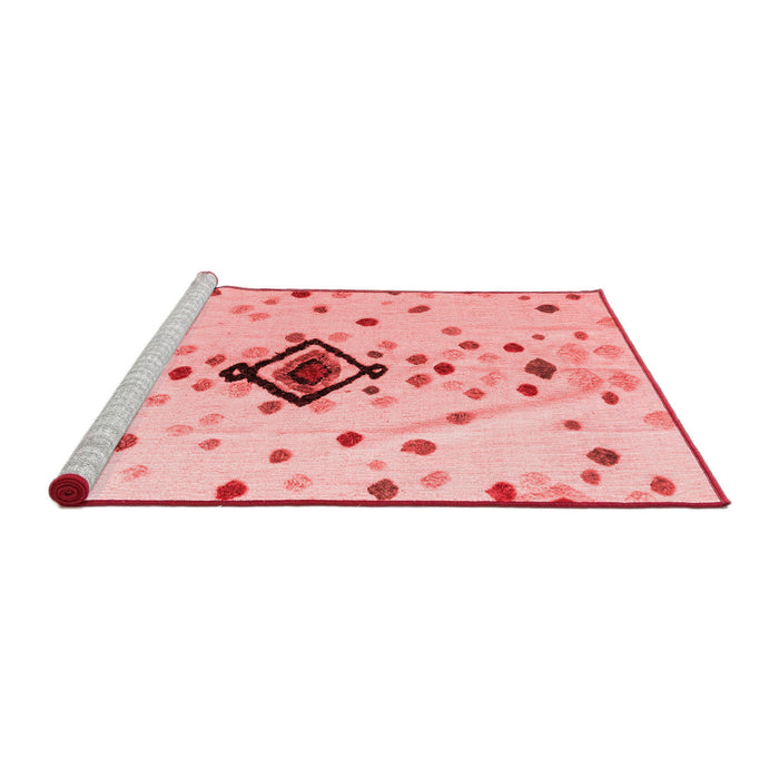 Modern Red Washable Rugs