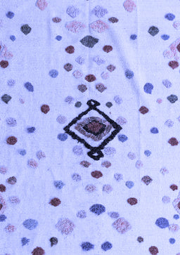 Abstract Blue Modern Rug, abs4468blu
