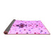 Sideview of Abstract Purple Modern Rug, abs4468pur