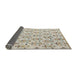 Sideview of Abstract Gray Modern Rug, abs4469