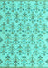 Abstract Turquoise Modern Rug, abs4469turq