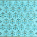 Square Abstract Light Blue Modern Rug, abs4469lblu