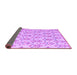 Sideview of Abstract Purple Modern Rug, abs4469pur