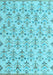 Abstract Light Blue Modern Rug, abs4469lblu