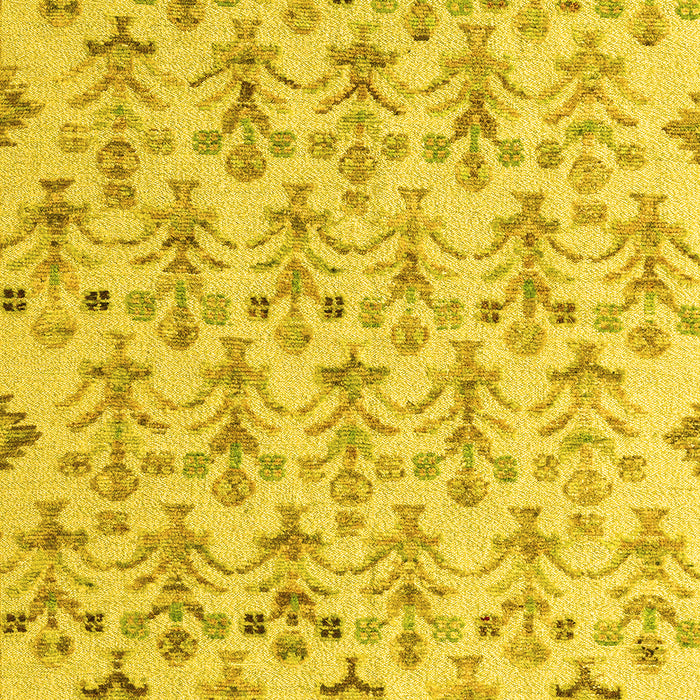 Machine Washable Abstract Yellow Modern Rug, wshabs4469yw