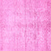 Square Oriental Pink Traditional Rug, abs446pnk