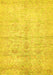 Machine Washable Oriental Yellow Traditional Rug, wshabs446yw