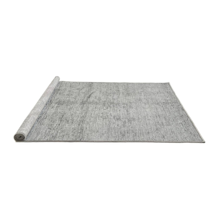 Sideview of Machine Washable Oriental Gray Traditional Rug, wshabs446gry