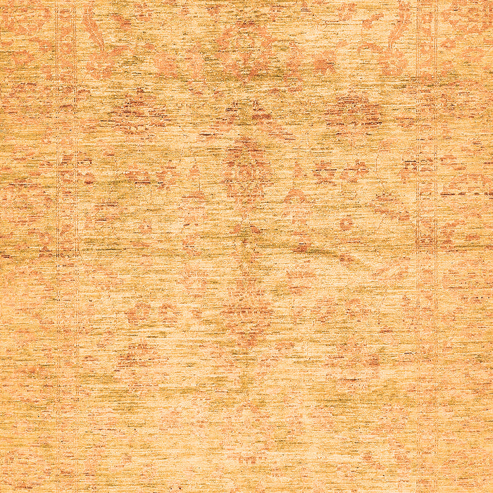 Machine Washable Oriental Orange Traditional Area Rugs, wshabs446org