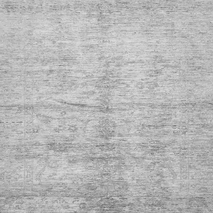 Square Machine Washable Oriental Gray Traditional Rug, wshabs446gry