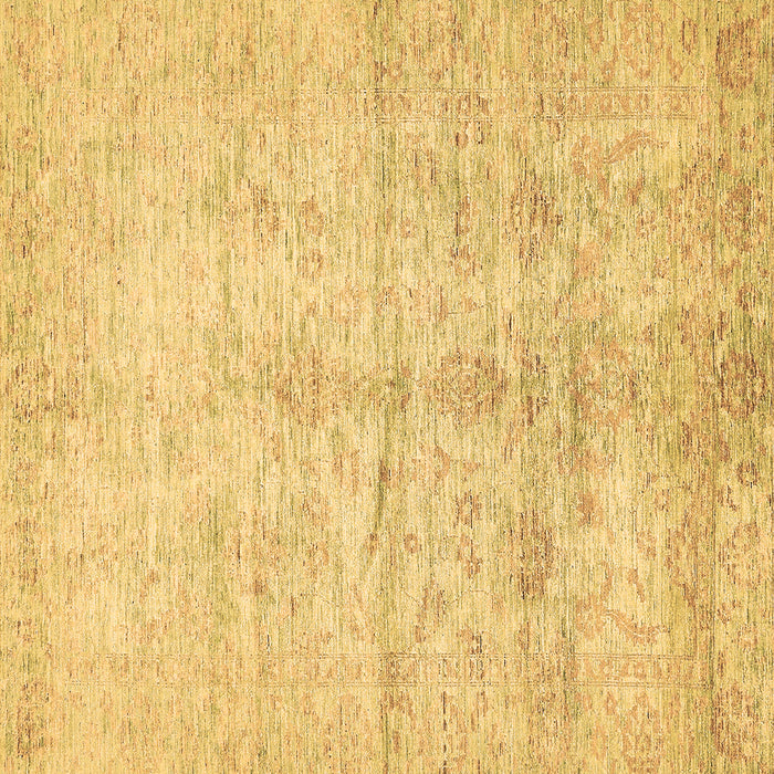Square Machine Washable Oriental Brown Traditional Rug, wshabs446brn