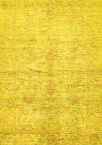 Oriental Yellow Traditional Rug, abs446yw