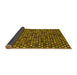 Sideview of Abstract Yellow Modern Rug, abs4470yw