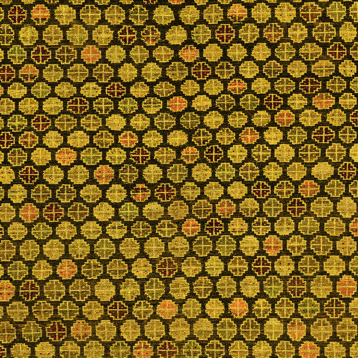 Abstract Yellow Modern Rug, abs4470yw