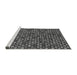 Sideview of Machine Washable Abstract Gray Modern Rug, wshabs4470gry