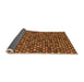 Sideview of Abstract Orange Modern Rug, abs4470org