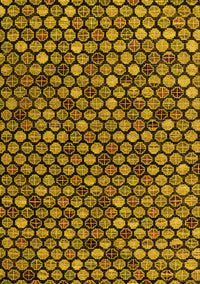 Abstract Yellow Modern Rug, abs4471yw