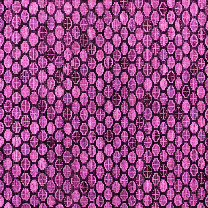 Square Machine Washable Abstract Pink Modern Rug, wshabs4471pnk