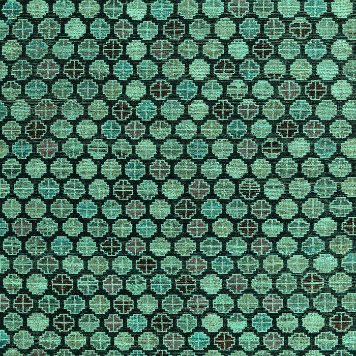 Machine Washable Abstract Turquoise Modern Area Rugs, wshabs4471turq