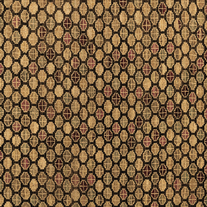 Square Abstract Brown Modern Rug, abs4471brn