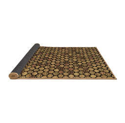 Sideview of Abstract Brown Modern Rug, abs4471brn