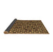 Sideview of Abstract Brown Modern Rug, abs4471brn