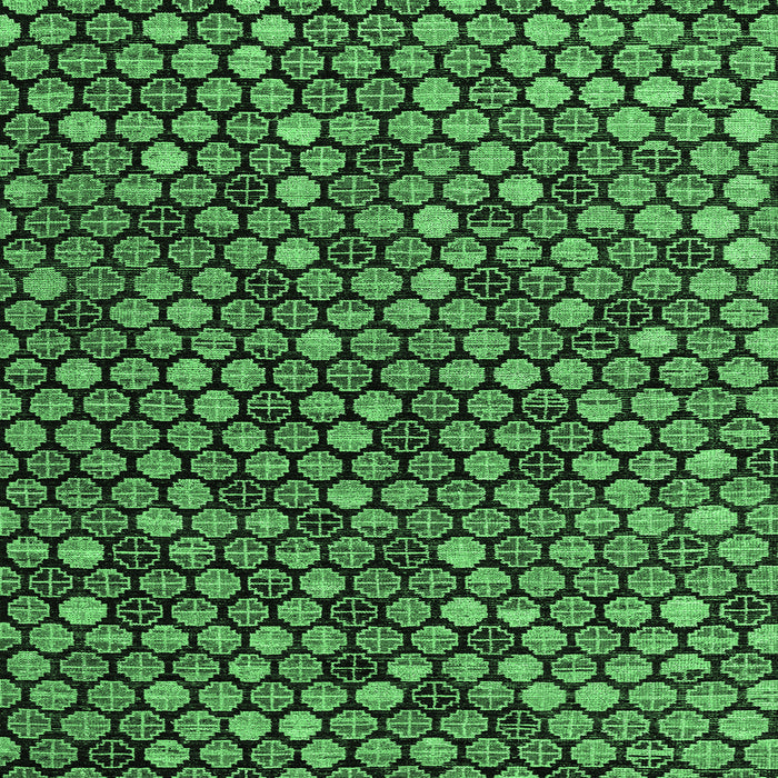 Square Machine Washable Abstract Emerald Green Modern Area Rugs, wshabs4471emgrn