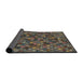 Sideview of Abstract Brown Modern Rug, abs4472