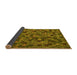 Sideview of Abstract Yellow Modern Rug, abs4472yw