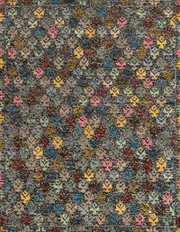 Machine Washable Abstract Brown Rug, wshabs4472