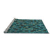 Sideview of Machine Washable Abstract Light Blue Modern Rug, wshabs4472lblu