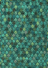 Abstract Turquoise Modern Rug, abs4472turq