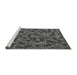 Sideview of Machine Washable Abstract Gray Modern Rug, wshabs4472gry